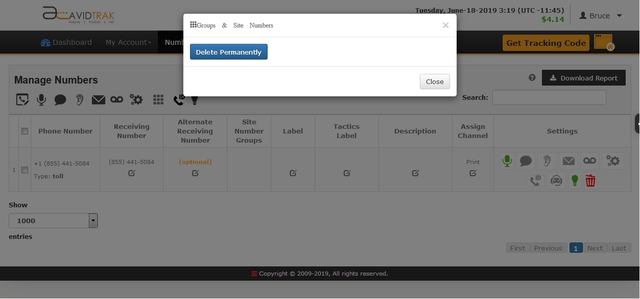 Accessing Call Blocking Feature in AvidTrak Lite Account